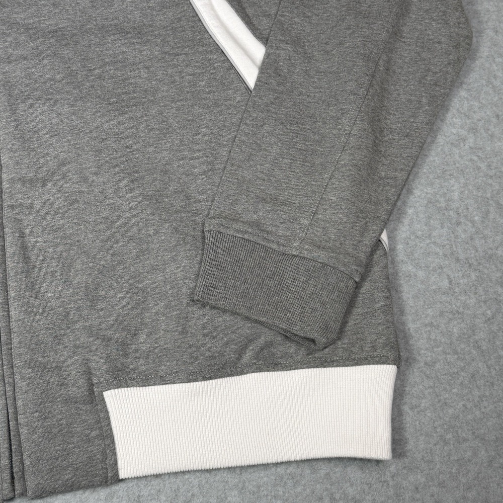 Beretta Full Zip Sweat Jacket Sweatshirt Men's XXL 2XL Gray White Cotton Knit - Picture 5 of 8